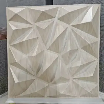 50*50 cm Waterproof 3D PVC Wall Panel Modern Geometric Design Easy Installation