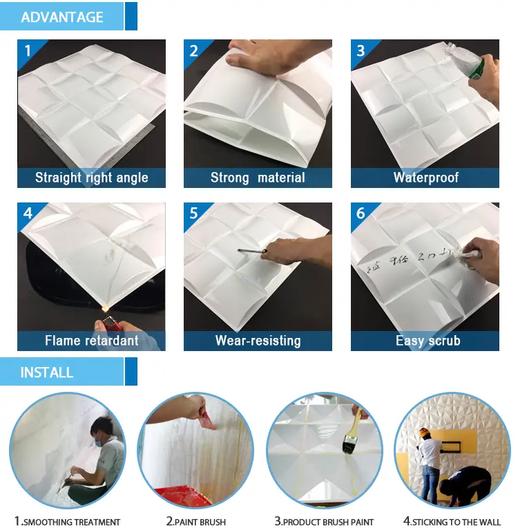 Effortless 3D PVC Wall Panel Installation Guide