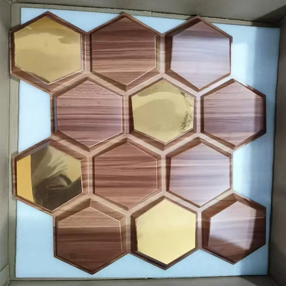 50*50 cm Size Waterproof 3d Pvc Wall Panels with Mirror Acrylic Wholesale  TD038黑木纹镜面色上.jpg