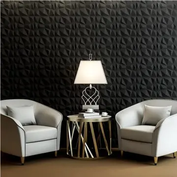 D094 pvc wall panel 3d black party wall decorations factory