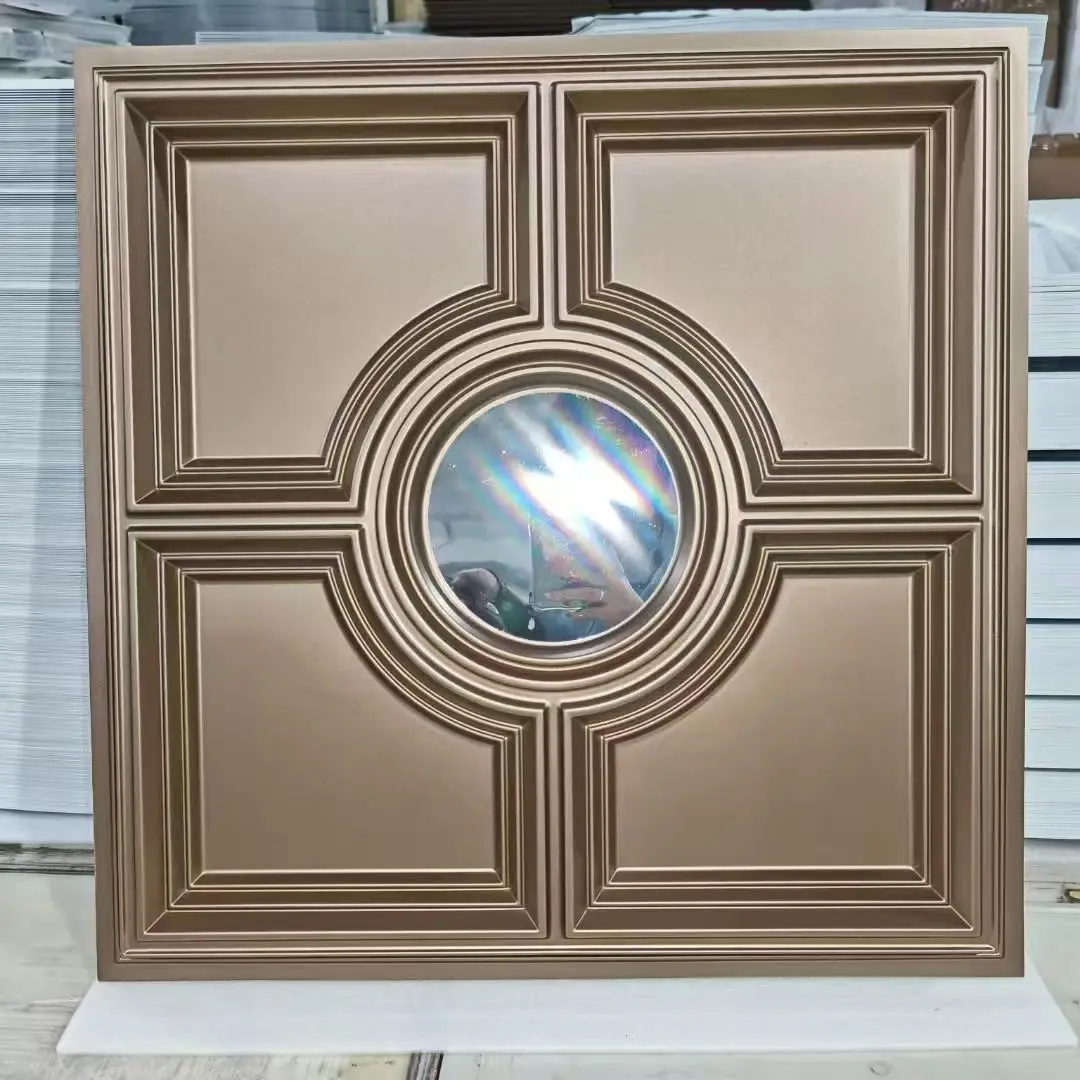 Zejing Waterproof Eco-Friendly Decorative Mirror-Finish Gold Pvc 3d Wall Panels Custom Large Size Composite Material for Hotel Apartment Modern  TD079-香槟金镜面银1.jpg