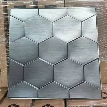 3d Effect Silver Interior Decorative 3d Wall Panel Pvc Waterproof Material for Household Decor