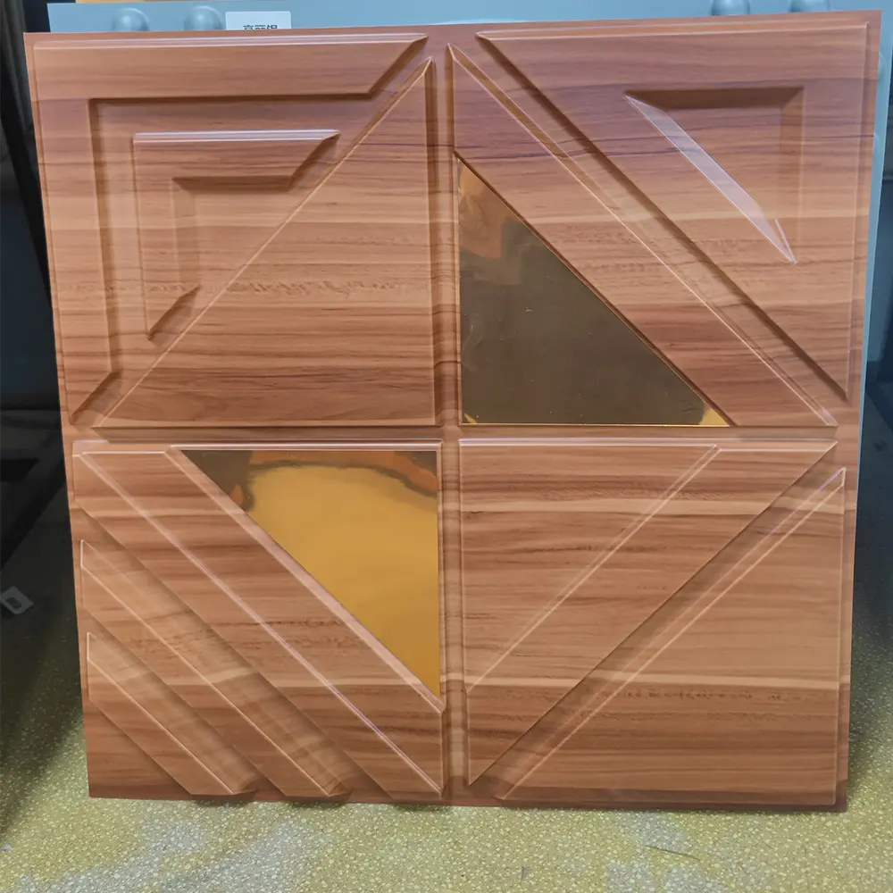 50*50 cm Size Waterproof 3d Pvc Wall Panels with Mirror Acrylic Wholesale  TD096木纹镜面1.jpg