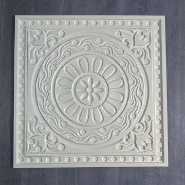 Easy Install 3D PVC Ceiling Panel Geometric Art Textured Plastic Ceiling Tiles for Quick Interior Renovation 3+ Year