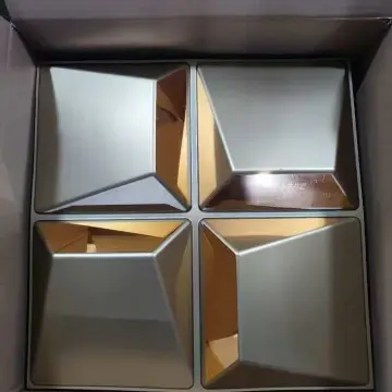 Zejing Home Interior Decoration 50*50 cm Gold Waterproof 3d Pvc Wall Panels Ceiling With Mirror Wholesale