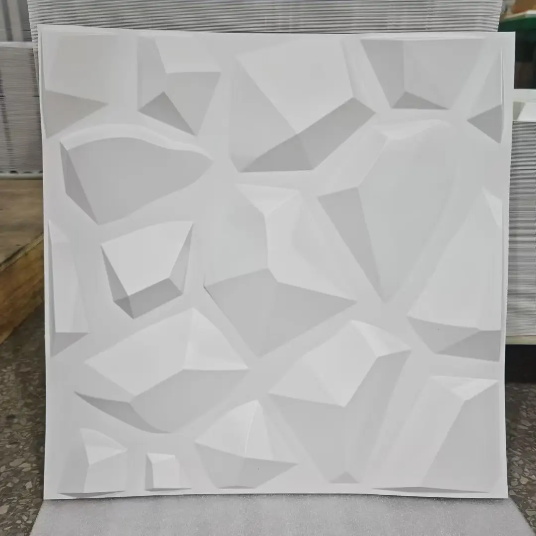 Zejing 3D PVC Ceiling Panels 1mm/0.8mm Thickness Pvc Interior 3d Ceiling Panel Modern Design Waterproof & Fireproof Easy Bedroom Hotel Professional Supplier  D215白色.jpg
