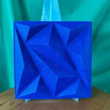 3D Polyester Felt Acoustic Tiles Soundproof Molded 3D Recycled PET Felt Acoustic Panels