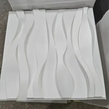 Zejing Eco-friendly 100% PVC Recyclable 3D Wall Panels High Quality White Wave Wall Cladding Easy to Clean for Home Interior Decoration