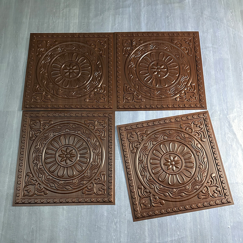 Champagne Gold Color Decor Waterproof 3D Price Pvc Ceiling Panel Wall Best Cheap New Interior  D230黑木纹色4.jpg