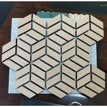 100% Polyester Fiber Acoustic Wood Slat Wall Panel Modern 3D Model Design for Office and Apartment Sound Absorption for Living Room China Supplier