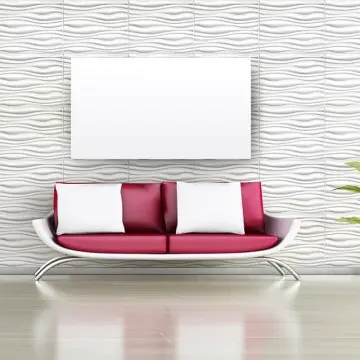 Various Color Wave Design PVC House Decoration 3d Wall Paneling