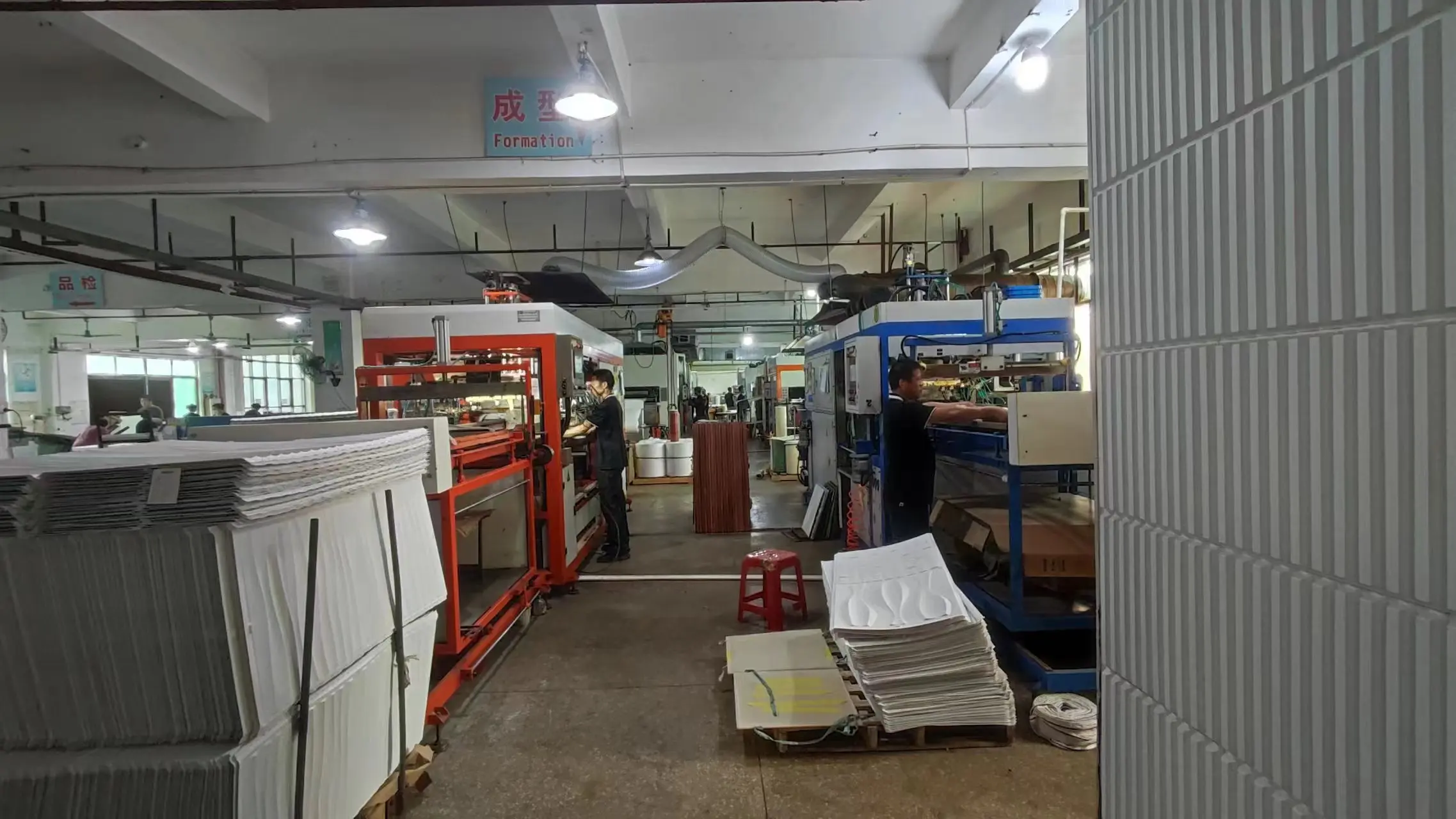 pvc 3d wall panel 生产图