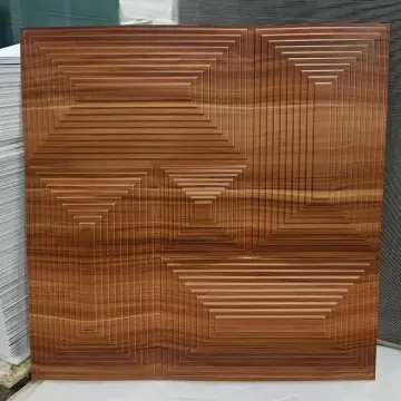 50x50 cm Pvc Wood 3d Panel Wall Decor...