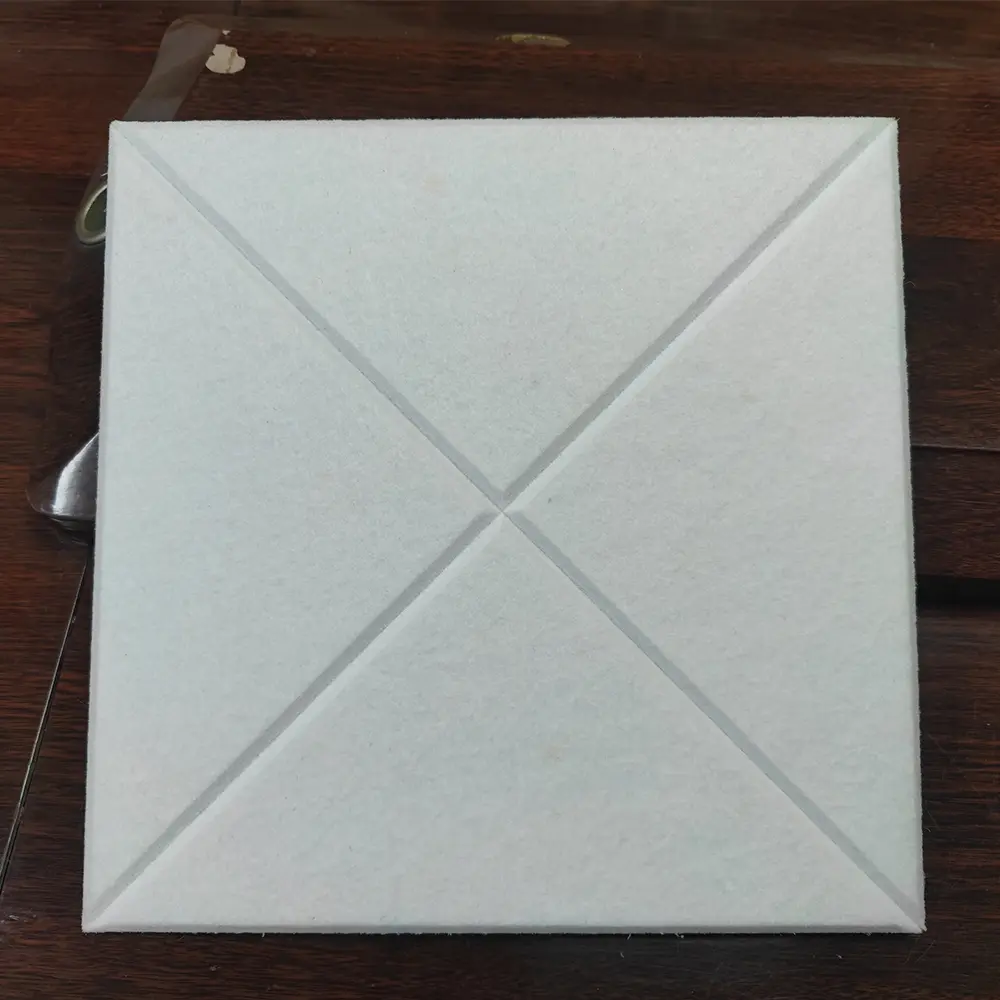 Pet 3d Design Acoustic Felt Wall Panels Eco-friendly Environmental Sound Proof Wall Panels Used on Wall or Ceilings  吸音板压模款11.jpg