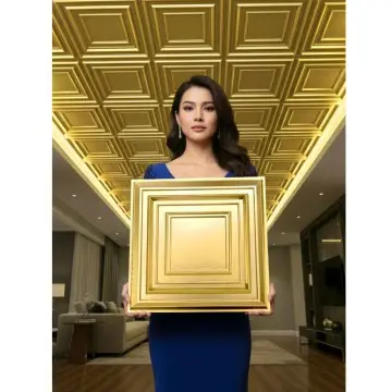 Low Price 50x50 cm 3d Wall Panel Decorative Pvc Wall Panel Interior Decor Ceiling