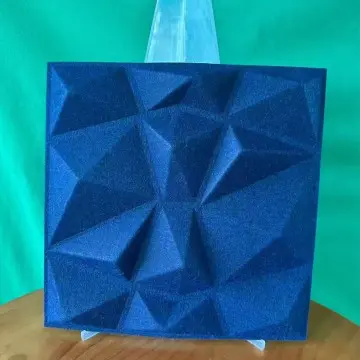 3D Embossed Sound Absorption Board NRC 0.85+ PET Acoustic Panel for Office Cinema