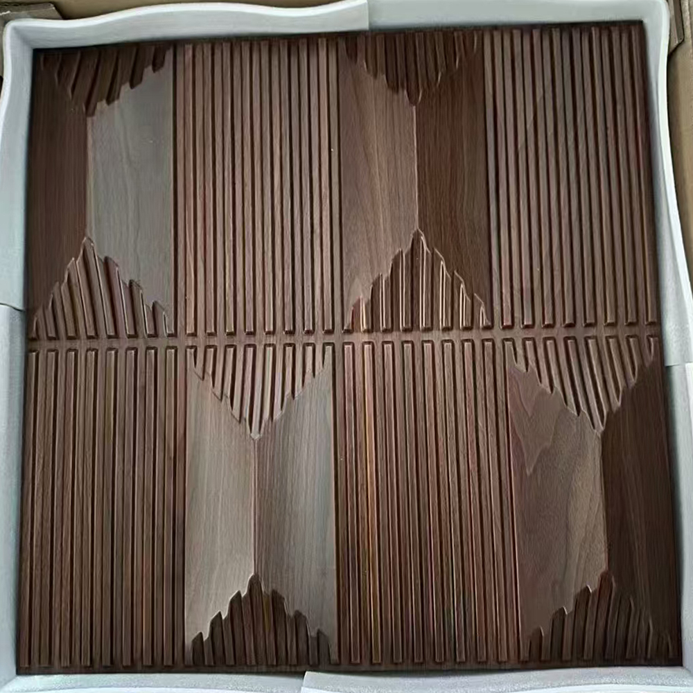 50*50 cm Size 3D PVC Wall Panel With Wood Grain Waterproof 3D Wall Sticker for Interior Decoration for Dining Bedroom Mall Use D171黑木纹色.jpg