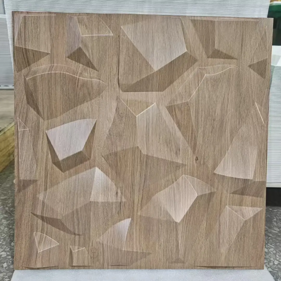 Zejing 3D PVC Ceiling Panels 1mm/0.8mm Thickness Pvc Interior 3d Ceiling Panel Modern Design Waterproof & Fireproof Easy Bedroom Hotel Professional Supplier  D215浅木纹.jpg