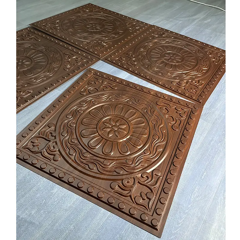 Champagne Gold Color Decor Waterproof 3D Price Pvc Ceiling Panel Wall Best Cheap New Interior  D230黑木纹色5.jpg