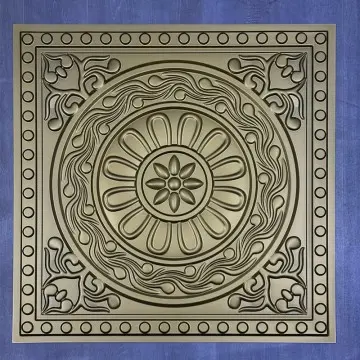 Champagne Gold Color Decor Waterproof 3D Price Pvc Ceiling Panel Wall Best Cheap New Interior