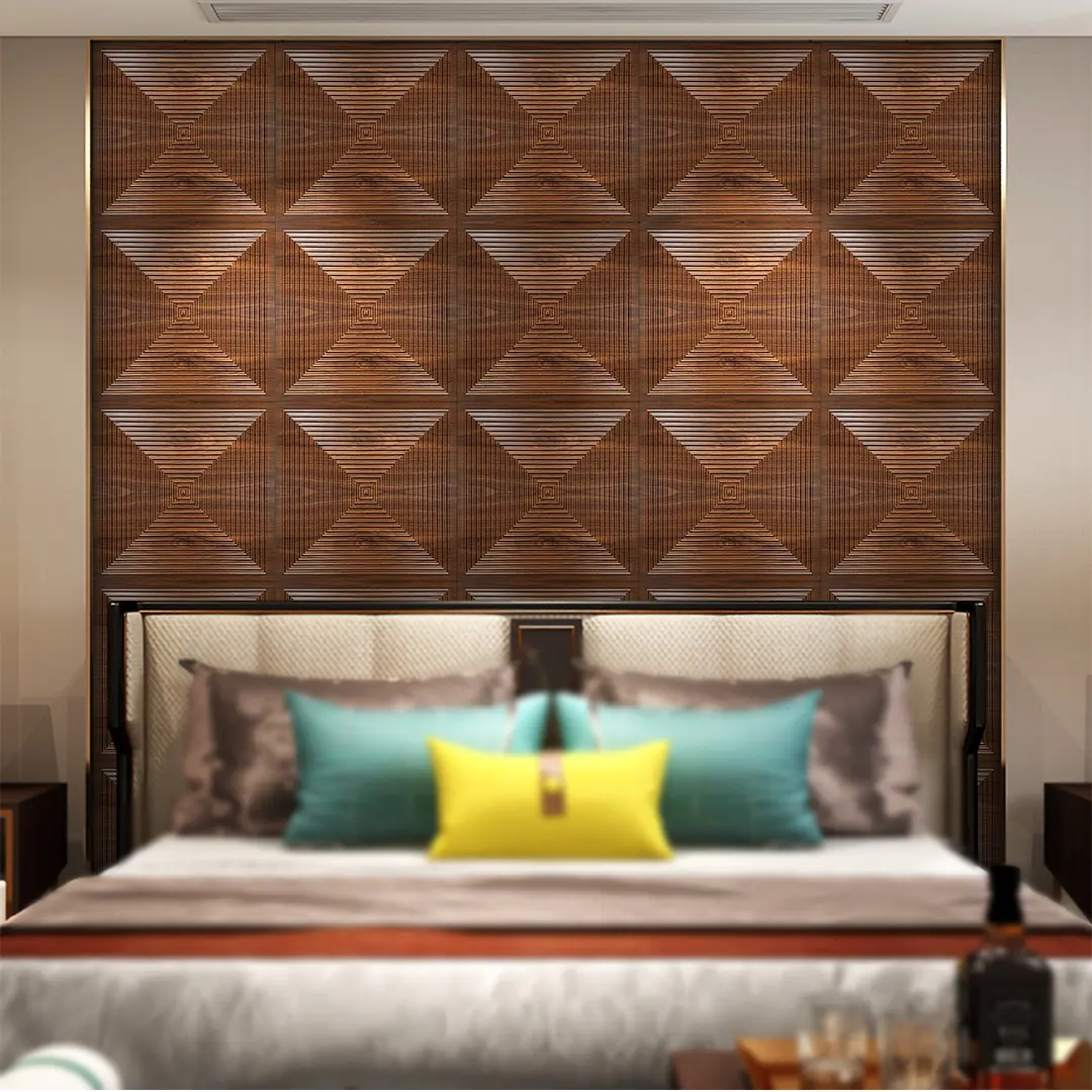 Zejing High Glossy 3d Wall Panel Pvc Wood Grain 50*50 cm Waterproof Villa 3D PVC Wall Panels for Modern House Decoration with Fire Resistant Design  D182 (4).jpg