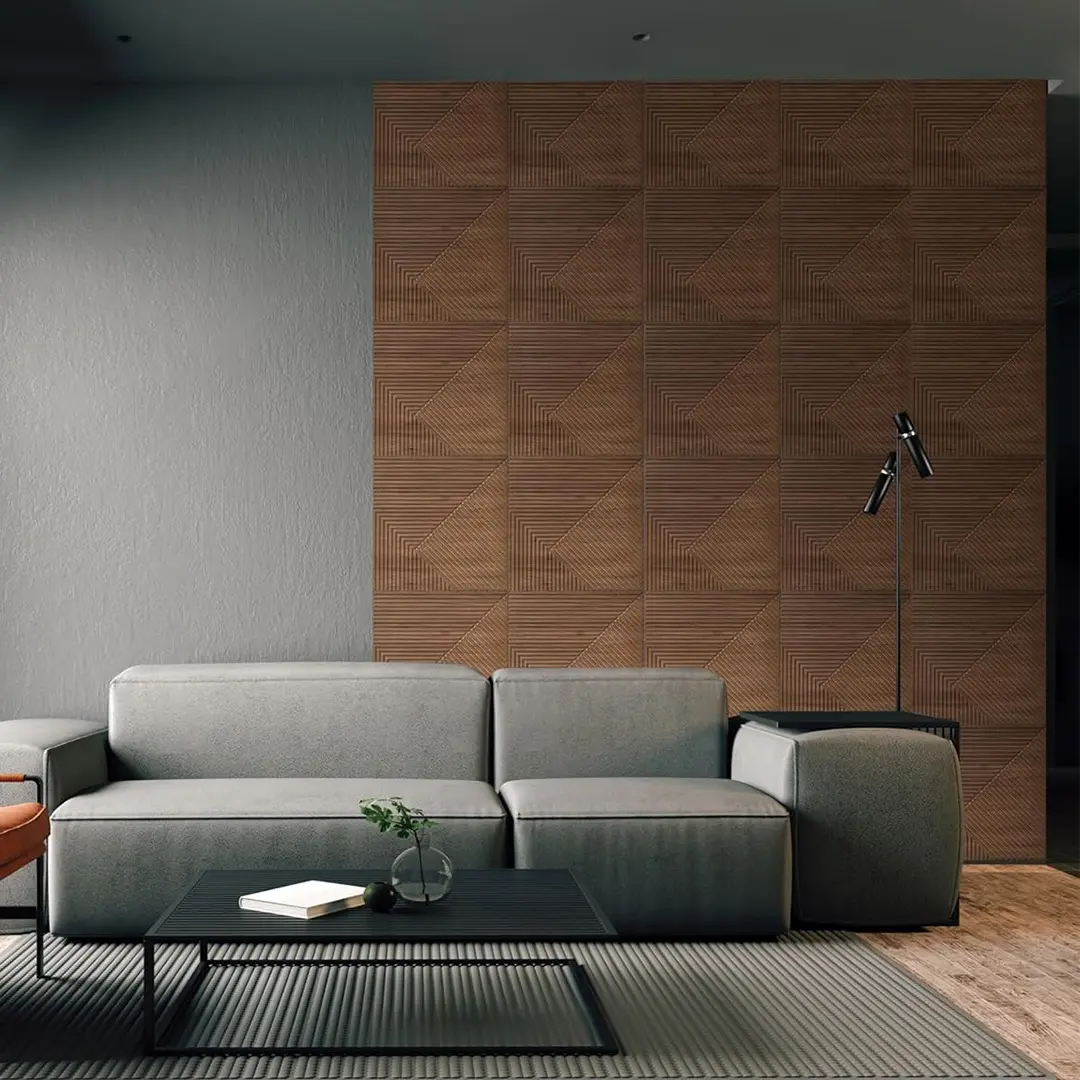 50cm*50cm colorful selection 3d Wall Panels Interior Decor PVC Wood Indoor Wall Panel 2-year warranty; 20-year service life