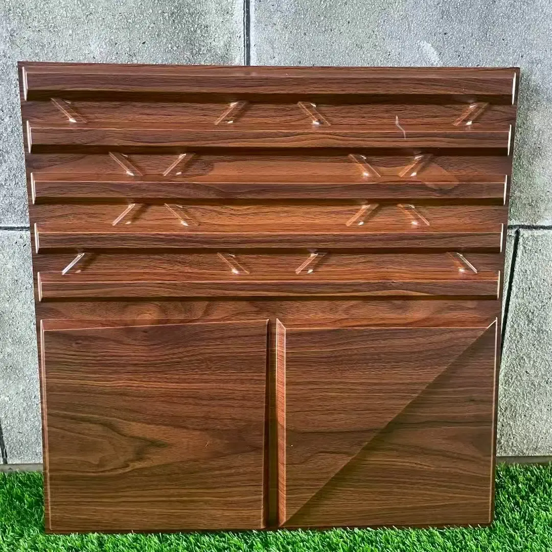 Zejing 3D Textures Exterior and Interior Cladding Decor Pvc 3d Wall Panel Waterproof and Fireproof High Quality for Home Hotel Wall Easy Installation  D190黑木纹1.jpg