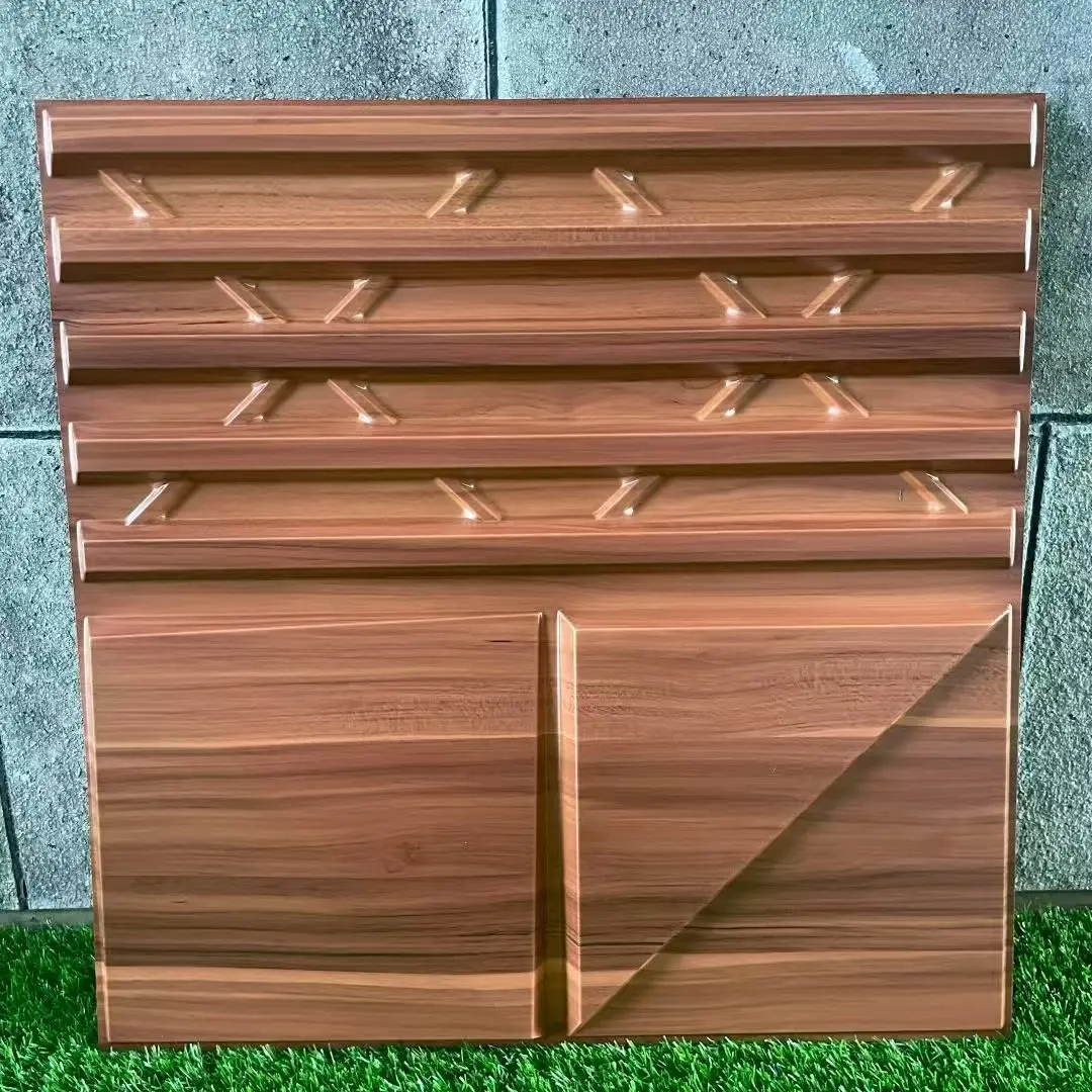 Zejing 3D Textures Exterior and Interior Cladding Decor Pvc 3d Wall Panel Waterproof and Fireproof High Quality for Home Hotel Wall Easy Installation  D190深木纹 (2).jpg