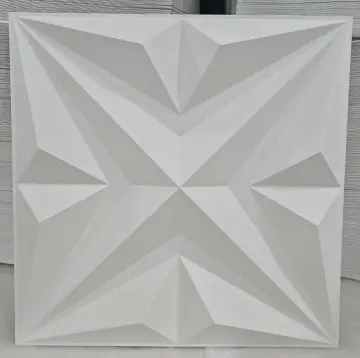 Zejing 3D White Diamond Design PVC Wall Panel Waterproof and Fireproof for Living Room Hotel and Hall Decoration Manufacturer