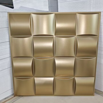 Gold Pvc 3d Wall Panel Hot Selling PVC Wall Panel Decorative 50*50 cm Easy Installation And DIY Home Projects