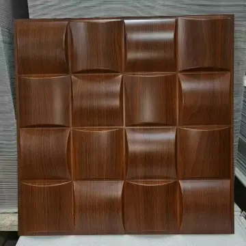 PVC 3D Wall Panels Board New Colors & Designs Wood Grain 50x50 cm Hot Seller