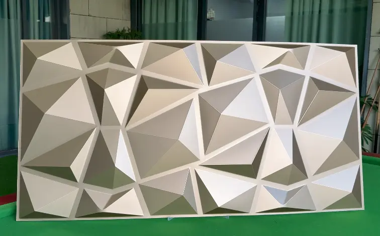 Popular Large-Size Multi-Colour 60×120 cm PVC 3D Wall Panels