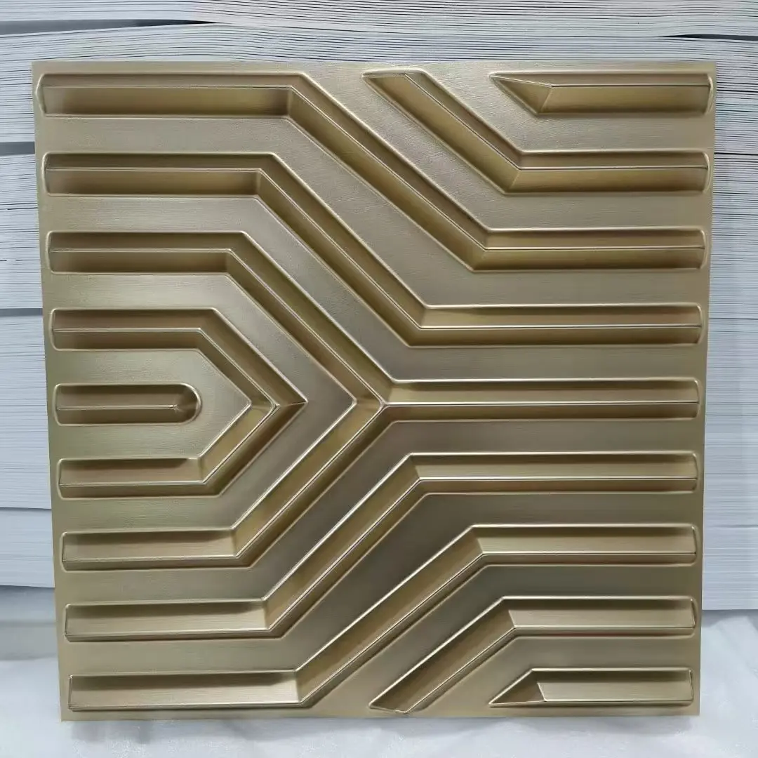 Zejing Easy Clean Stereo Safe Environment 3D Panel 30x30 50x50 for Hotels and Bedroom 3d Pvc Wall Panel D123香槟金色.jpg