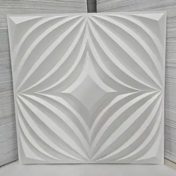 Zejing Pvc 3D Design 50x50cm Waterproof 3D Wall Panel Board 3d Geometric Pattern Texture Pvc Wall Panel for Interior Home Hotel