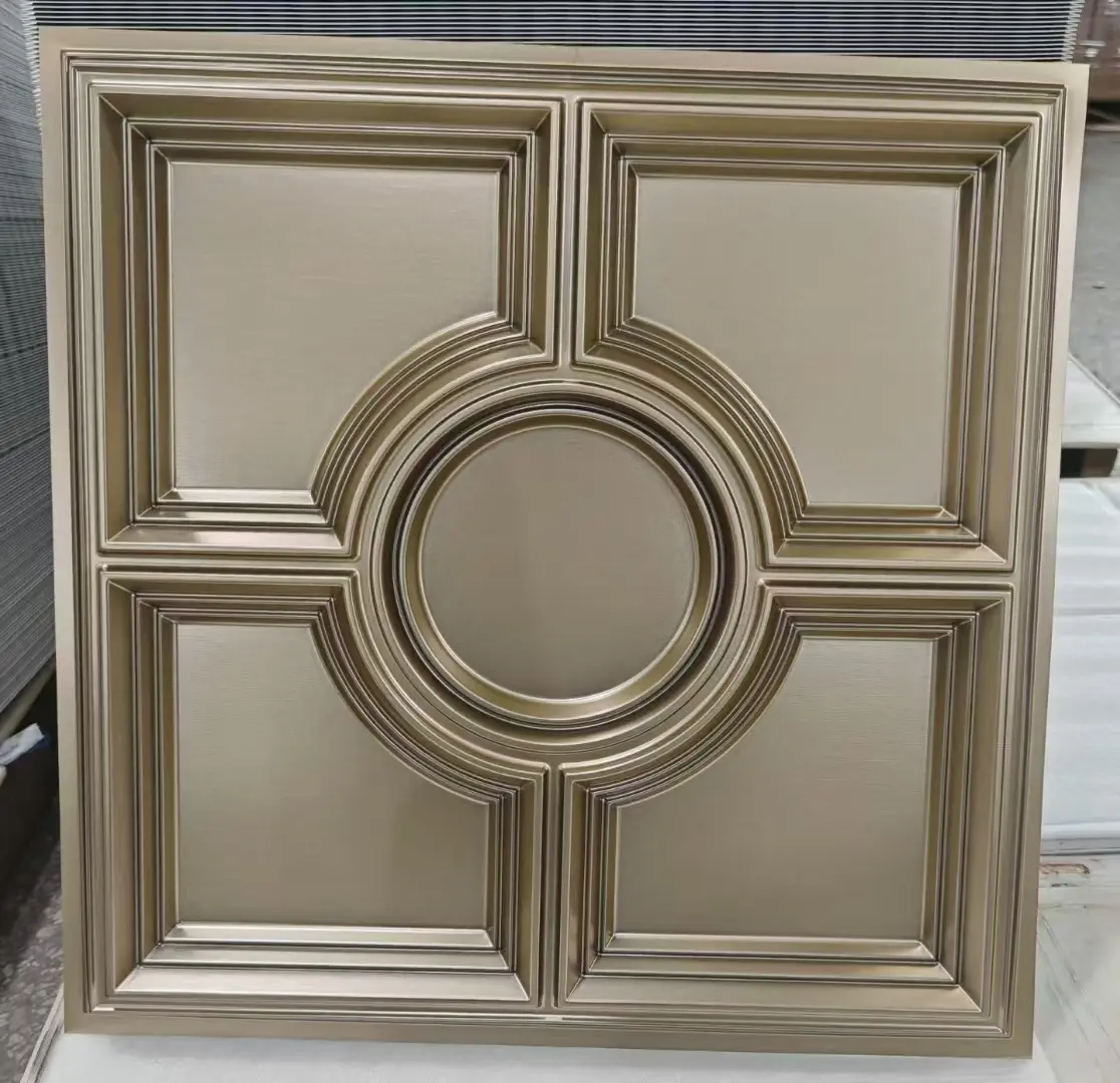 Zejing Waterproof Eco-Friendly Decorative Mirror-Finish Gold Pvc 3d Wall Panels Custom Large Size Composite Material for Hotel Apartment Modern  TD079-香槟金.jpg