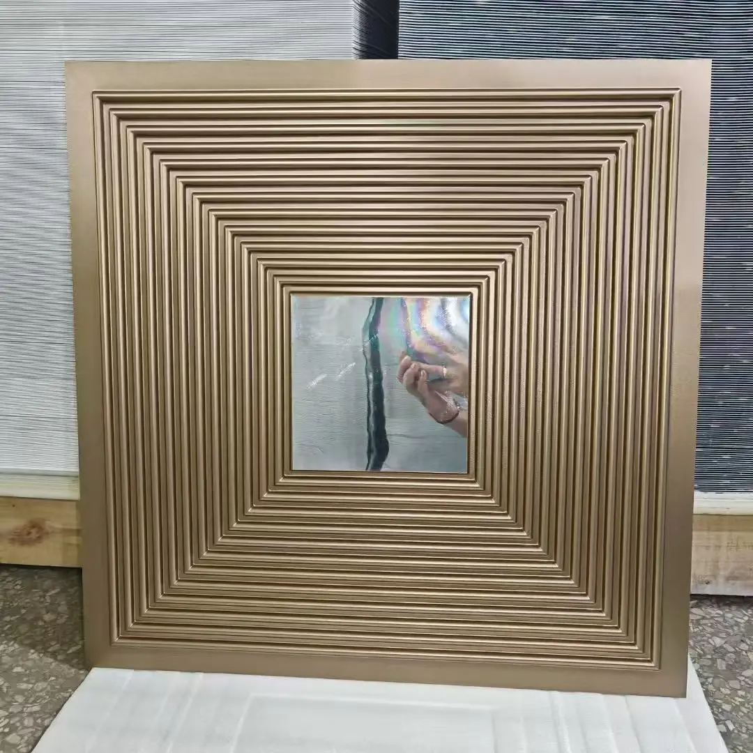 Zejing Gold 3D Waterproof Pvc Cladding Wall Panels Wall Decor Panels 50 cm 1mm Thickness  Building Materials for House Construction D182香槟金镜面.jpg