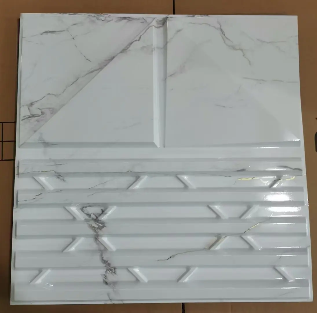Zejing 3D Textures Exterior and Interior Cladding Decor Pvc 3d Wall Panel Waterproof and Fireproof High Quality for Home Hotel Wall Easy Installation  D190大理石纹.jpg